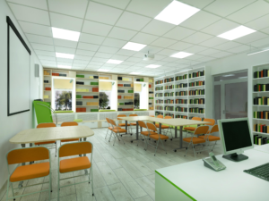 Проект реконструкции читального зала Меленковской детской библиотеки