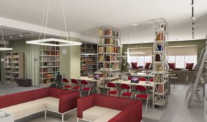 Проект читального зала Александровской библиотеки семейного чтения