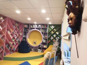 Зона детского творчества модельной библиотеки в Толпухово